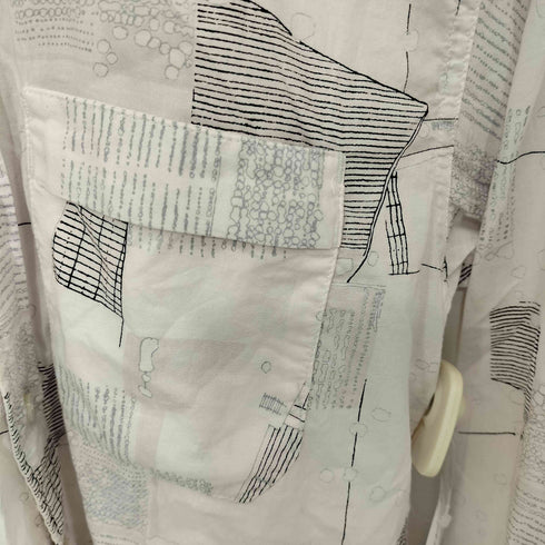 エンジニアードガーメンツ Engineered Garments 総柄 バンドカラー 総柄 長袖 シャツ メンズ import:XS